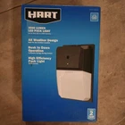 New Hart Tools 3500 Lumens Hardwire All-weather Led Dusk-to-dawn Pack Light. Price: $23.50.