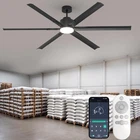 82" Industrial Ceiling Fan Commercial W/ Light & Remote Reversible Quiet Motor New. Price: $252.79.