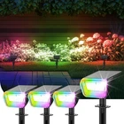 Linkind Rgb Solar Spot Lights Outdoor IP67 Waterproof Landscape Lighting 4 Pack New. Price: $53.10.