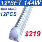 12PACK Foot Led Shop Light Fixture 8FT T8 Tube 8' 144W Garage New. Price: $219.99.