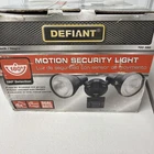 Defiant Motion Security Light New Open Box Complete 180 Black Dualbrite. Price: $15.00.