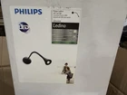 Philips Ledino Wall Light Black Indoor Flexible Directional Energy Saving New. Price: $35.00.