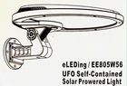 Eleding Bright Motion Sensor EE805W56 Ufo Outdoor Solar Powered Light New. Price: $59.94.