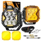 Auxbeam Cube-z 4" 112W 12800LM Combo Led Driving Lights Pod W/ Drl & Amber Cover New. Price: $169.99.