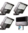 4 Pack- 150W Led Outdoor Flood Lights 5000K, 21000LM W/photocell Trunnion Mount New. Price: $169.98.