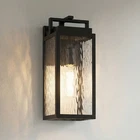 Possini Euro Ralph 15" High Black Metal Water Glass Outdoor Wall Light New. Price: $199.99.