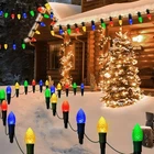 Solar Christmas Pathway Lights, 20 Led C9 String With Stakes, 23FT ... New. Price: $36.97.