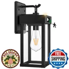 Auzev Outdoor Solar Wall Lantern Lights W/ Motion Sensor, 3 Modes, E26 Base, IP6 New. Price: $77.80.