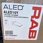 Rab ALED10Y Area Light 10W Warm Bronze Square Pole Mount New. Price: $60.00.