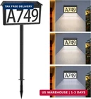 Nazuwke Solar Address Sign, House Numbers For Outside Light Up, 3 Colors Waterpr New. Price: $34.11.
