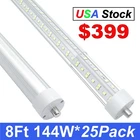 25 Pack Led Bulb Tube 96" FA8 Single Pin Warehouse Lights New. Price: $399.56.