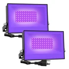Onforu 2-PACK 38W Led Blacklight Flood With Plug, IP66 Waterproof New. Price: $31.98.