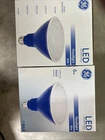 2X 6W Ge Led Long Life Floodlight Blue Color Outdoor Par 38 Bulb Type New. Price: $18.44.