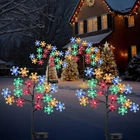 2 Pcs Solar Christmas Snowflake Pathway Lights Outdoor Decorations 8 Modes 40... New. Price: $29.32.