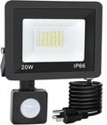 Motion Sensor Flood Light Outdoor, Plug In With 4.9FT Cord, New. Price: $23.56.