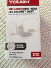 Hyper Tough 600 Lumen Dual Head Led Security Light 210 Degree Motion Sensing-new. Price: $12.99.