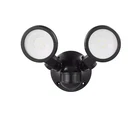 Defiant 180 Black Motion Sensing Security Light Wired Outdoor 2-HEAD Led Flood Open. Price: $17.99.