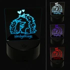 Hedgehugs Hedgehogs Hugging Love 3D Illusion Led Night Light Sign Lamp New. Price: $19.99.