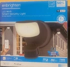 Enbrighten Led Wi-fi Smart Security Light With Motion Detection Bronze 1400 Lum. Open. Price: $29.95.