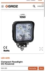 Groz Led Floodlight 1050 Lumens Model 501S New. Price: $34.00.