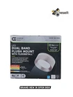 Commercial Electric Flexinstall Led 6IN Brushed Nickel Recessed Ceiling Light Open. Price: $19.90.