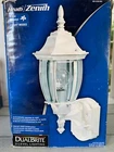 Motion Activated White Alexandria Wall Lantern Sconce W/glass By Heath Zenith Used. Price: $34.44.
