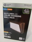 Commercial Electric WP80CE/1 Multi-lumen Led Color Changing Wall Pack Slim New. Price: $48.99.
