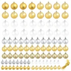 Christmas Ball Set Of 100 Silver, Gold Plastic Vidaxl New. Price: $47.99.