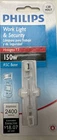 Philips 150-WATT 120V T3 2400 Lumen Rsc Base Work Light & Security Bulb New. Price: $15.00.