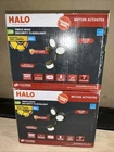 2 Pack Halo Outdoor Integrated Led Flood Light W/ Round Triple Head Bronze Open. Price: $29.99.