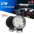 2PCS 4.5" Round Led Road Lights Pods For Jeep Truck Roof Fog 27W Bumper New. Price: $22.99.
