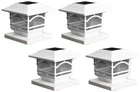 Banry 7" High White Led Solar Post Cap Lights Set Of 4 New. Price: $124.99.