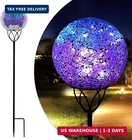Afirst Solar Outdoor Garden Lights Decorative - Mosaic Stakes Gazing Ball New. Price: $46.86.