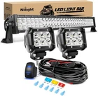 Nilight 32 180W Spot Flood Combo Led Bar 2PCS 18W 4INCH Lights New. Price: $89.99.