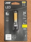 Feit Electric 35-WATT Bright White GY6.35 Dimmable Bi-pin Led Light Bulb New. Price: $7.99.