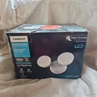 Probrite 75-WATT Equivalent Twin-head White Outdoor Led Flood Light, 1200 Lumens Open. Price: $15.00.
