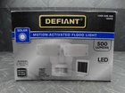 Defiant 500 LM180 White Solar Powered Motion Activated Outdoor Led Flood Light Open. Price: $20.99.