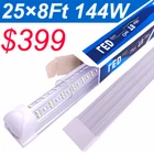 8FT Led Shop Light 144W Row 96 Inch Cooler Door Freezer Tube Fixture 25 Pc New. Price: $239.98.