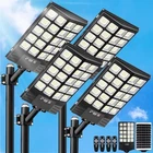 Solar Street Lights Outdoor Waterproof, 100000LM Powered Parking 4 Pack New. Price: $114.77.