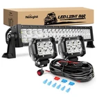 Nilight ZH005 22" 120W Spot Flood Combo Led Bar + 2X 4" 18W Pods New. Price: $109.89.