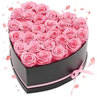 Forever FLOWERS,27 Preserved Roses In Heart Shape Box,eternal Immortal New. Price: $71.00.