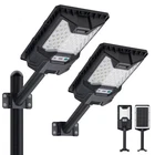 Qmxineyu Solar Powered Street Lights Outdoor 20000LM, Led Flood 2-PACK, Black New. Price: $56.54.