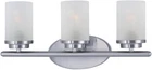 Sleek CORONA-3 Light Contemporary Bath Vanity Satin Nickel Finish New. Price: $172.99.
