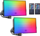 Onforu 2 Pack 500W Equiv Led Rgb Flood Lights, 50W Dimmable Million Color New. Price: $72.17.