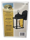 Hampton Bay Exterior Coach Lantern Black Finish Beveled Glass Shade, Fixture Nib Open. Price: $14.99.