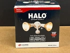 Cooper Lighting Halo Twin Head Floodlight Motion Activated MS34W White New. Price: $32.50.