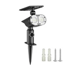 Solar Motion Sensor Dual-head Led Outdoor Spotlight, Adjustable, 600 Lumens Brand. Price: $62.78.