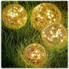 Solar Globe Lights 6 Inch Waterproof Cracked Glass 4 Pcs Warm White Led Honoson New. Price: $104.99.