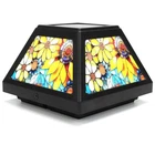 Solar Post Cap - 4X4, 5X5, 6X6 Fence Lights, Daffodils Lamp... New. Price: $100.68.