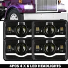 4PCS 4X6'' Led Headlight Hi/lo Beam For Chevy C4500 Western Star 4900 Semi Truck New. Price: $69.62.